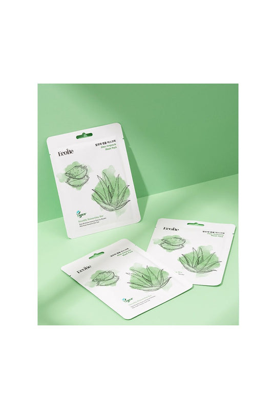 EcoBe Aloe Ampoule Facial Mask Sheet – Soothing Hydration for Your Skin