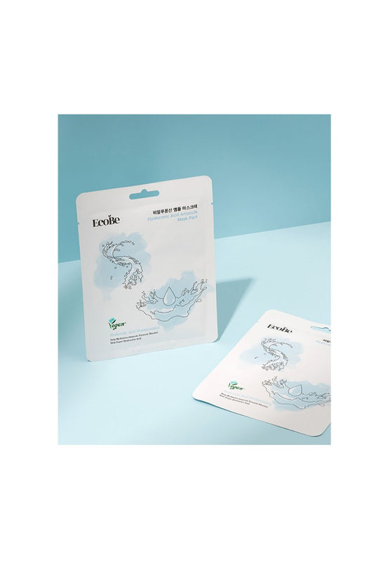 EcoBe Hyaluronic Acid Ampoule Facial Mask Sheet – Ultimate Hydration for Your Skin