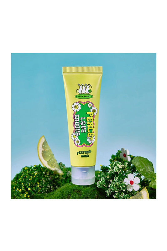 Chasin' Rabbits PEACE Love Groove Perfume Hand Cream – Refreshing Hydration with Citrus Notes